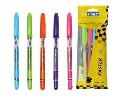 100 Linc FASTER Ball pen BLUE | 0.7 mm Tip |Smooth writing ...
