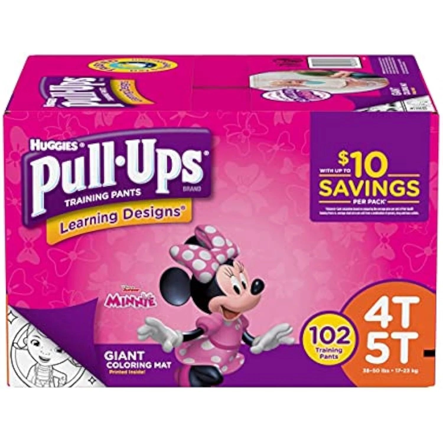 Huggies Pull-ups Training Pants for Girls (Size XL, 4T - 5T, 102 ct.)