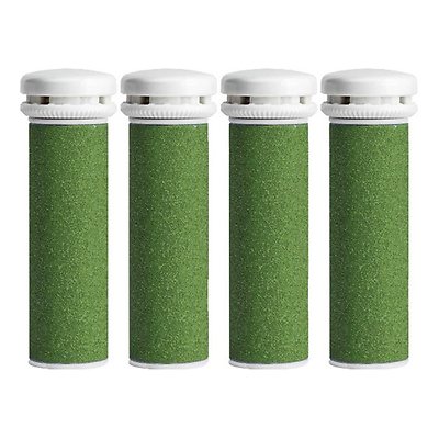 4 Xtreme Coarse Pedicure Refill Rollers Comp/w Emjoi Micro-Pedi Callus Remover