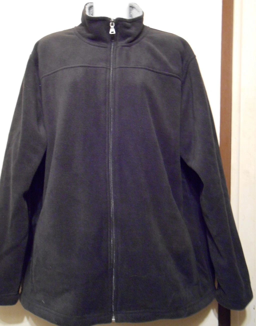St John's Bay Mens Sherpa Lined Fleece Jacket Black Size Size Large (L) NWT
