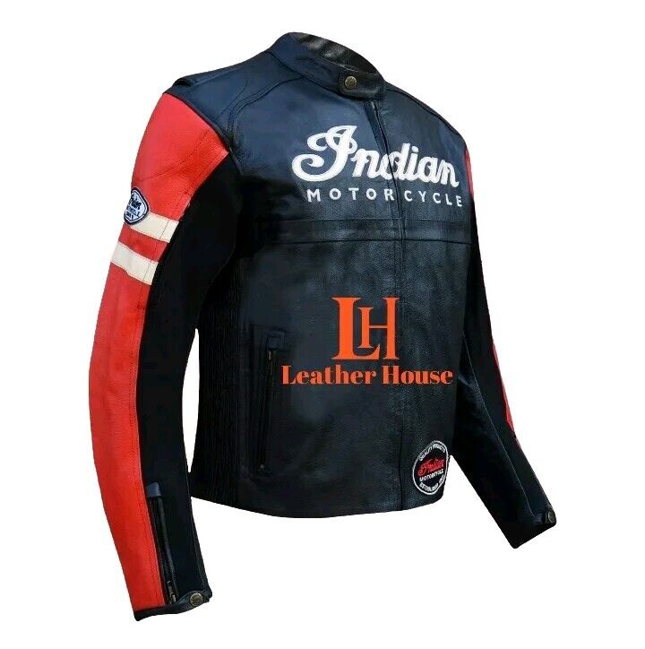 Men's Indian Motorcycle Jacket Vintage Indian Leather Jacket Men's Indian Motorcycle Jacket Vintage Indian Leather Jacket