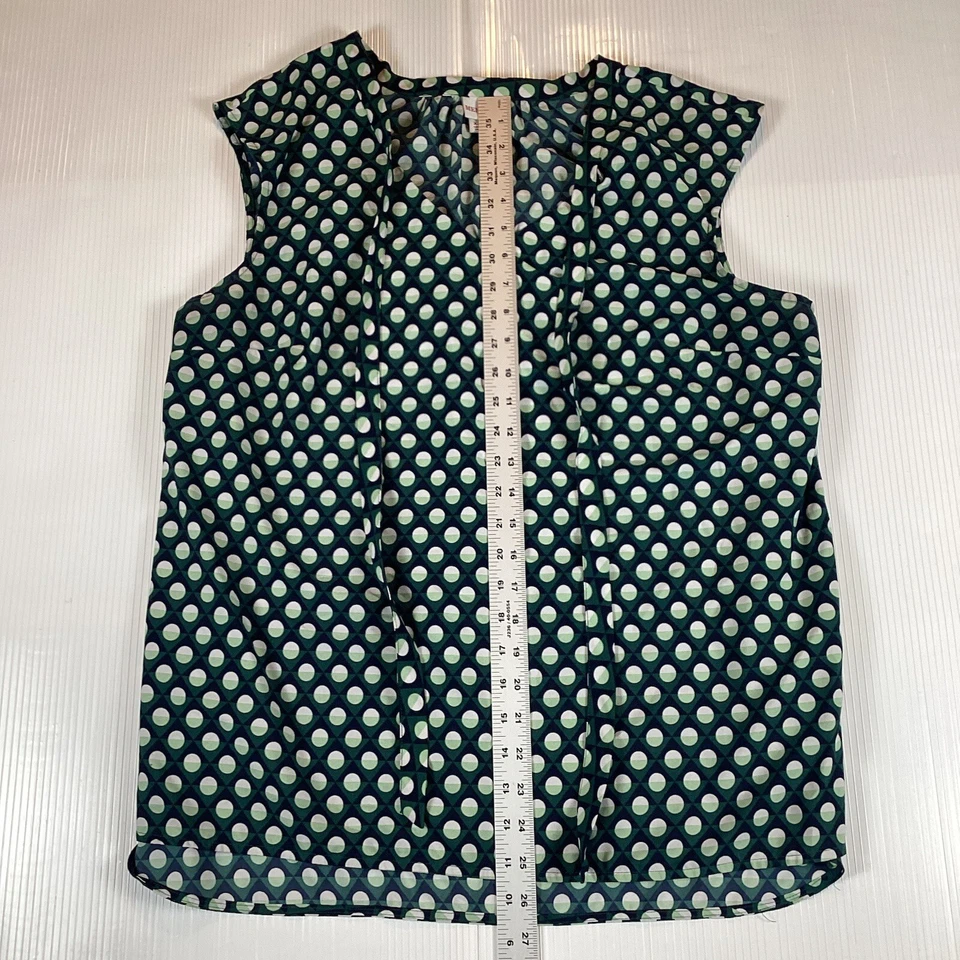 Camiseta sin mangas Merona para mujer talla 2XL sin mangas elástica a lunares suave Foto 4 de 4