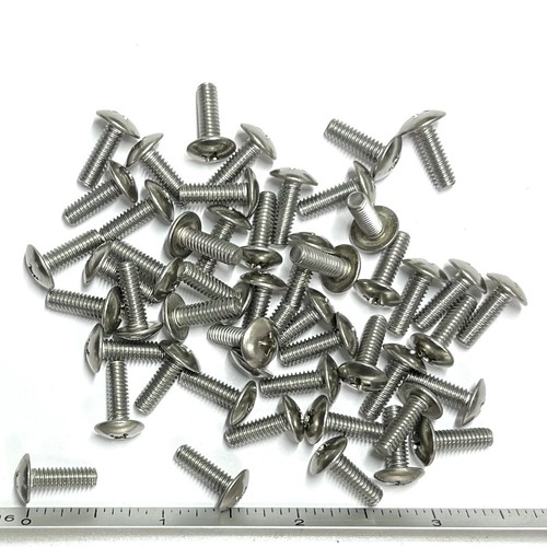 100 Vis Mécaniques Phillips Tête Bombée En Acier Inoxydable #8-32 X 3/8 Pouce - Pour Assemblages Précis