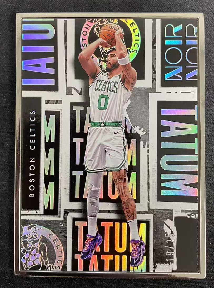 2023-24 Panini Noir Jayson Tatum #275 Motion Picture Metal Frame /25