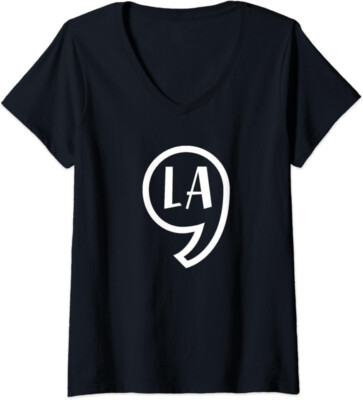 Comma La Kamala Graphic Theme Elections 2024 Ladies' V-Neck Tshirt