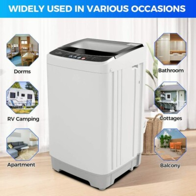 #ad Washing Machine 17.8Lbs Full Automatic Portable Compact Laundry Washer amp; Dryer $211.59