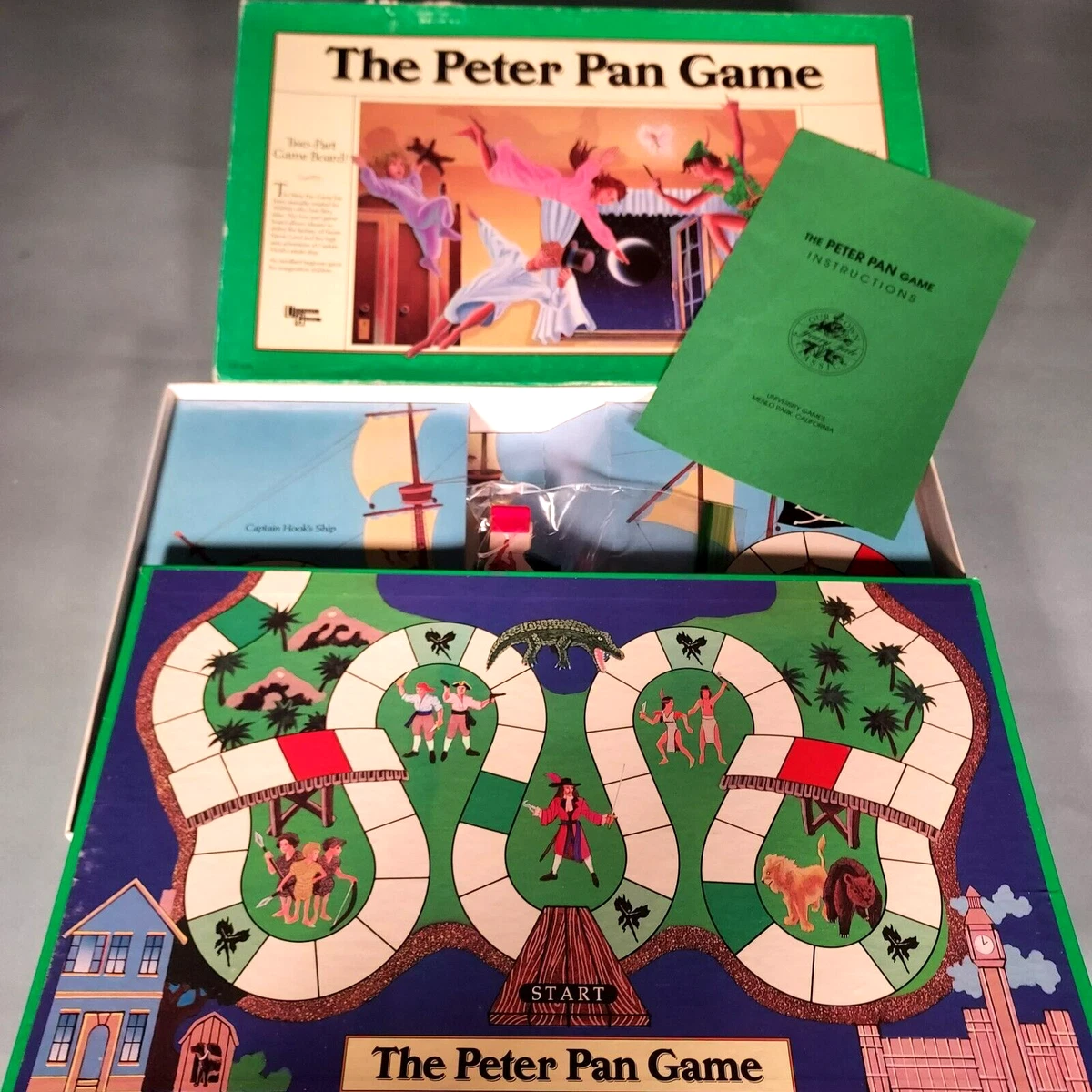ヴィンテージピーターパンゲーム Peter Pan Board Game Vintage Manufacture & Traditional Games for
