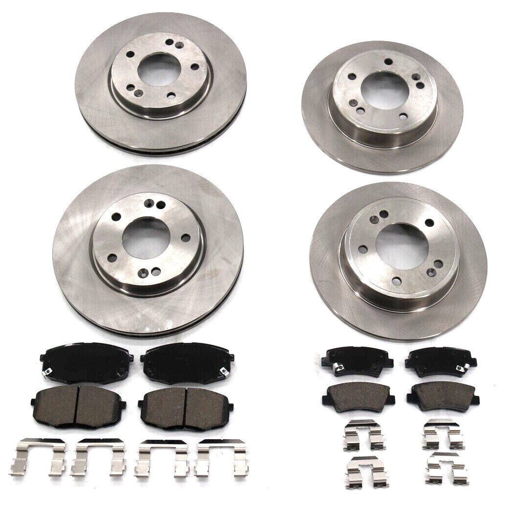 280mm Front & 262mm Rear Disc Rotors + Ceramic Brake Pads for 20142016