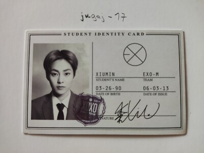 EXO EXO-M Xoxo Wolf - Xiumin Fotokarte - Korean Press