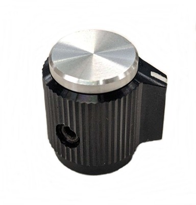 Alcoknob # KPN500BA1/8, 1/8'' Shaft, 0.500'' Diameter Knob w/ Bar Indicator