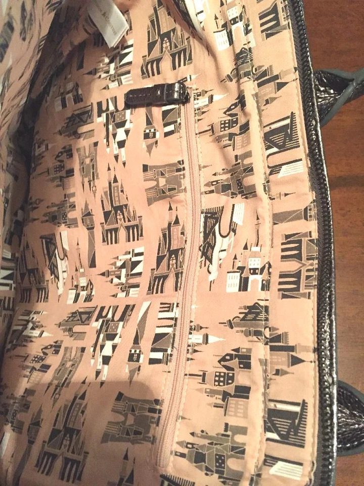 Disney Park Vintage Raro Reino Alta Costura Bolso Cartera Muñequera Conjunto Cuero Foto 4 de 4