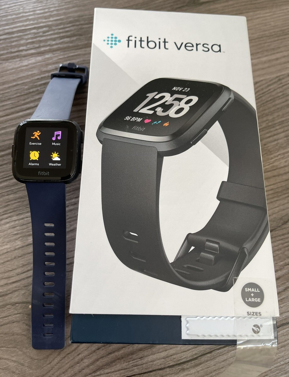 【中古】Fitbit versa  ブラック Fitbit Versa FB504 Smartwatch - Black | eBay