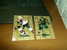 2 dif 2007-08 FLEER ULTRA GOLD MEDALLIONS-WILD- MIKKO KOIVU & PAVOL DEMITRA