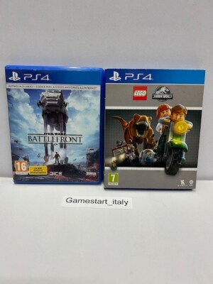 PS4 GAMES LOT 2 - STAR WARS BATTLEFRONT / LEGO JURASSIC WORLD - USED - PAL