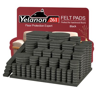 Felt Furniture Pads for Hardwood Floors -261 Pcs Premium Floor Protectors for Fu