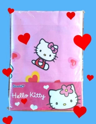 Lenzuola in cotone per letto singolo Hello Kitty