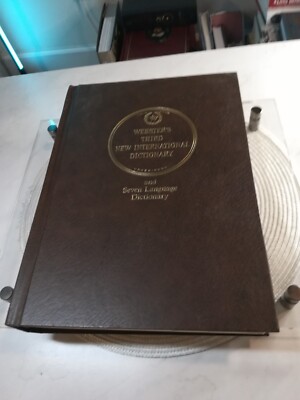 Webster's 3rdNew International Dictionary by Inc. Staff Merriam-Web. .vol. 1 A-G