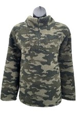 Koolaburra by UGG Brushed Back Sherpa Pullover Sage Camo