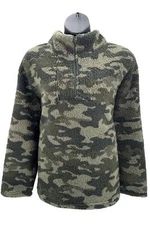 Koolaburra by UGG Brushed Back Sherpa Pullover Sage Camo