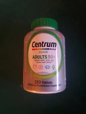 Centrum SILVER ADULTS 50+ Whole Body Multivitamin Supplement 220 Ct Exp 03/26
