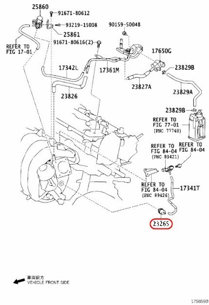 Filtro de gas genuino Toyota 90917-11022 OEM Foto 4 de 4