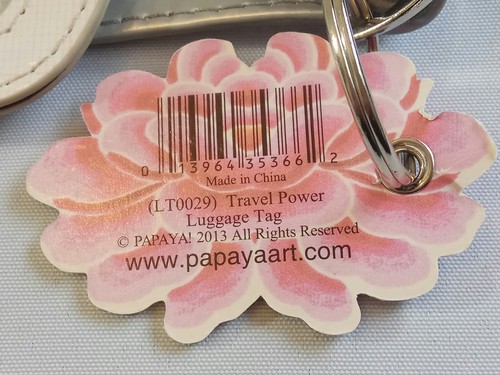 Papaya Art Travel Power Luggage Tag Label BNWT - Picture 3 of 3