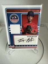 2023 USA Stars & Stripes TRISTAN BRISTOW Auto BLUE FOIL AUTOGRAPH Free Shipping