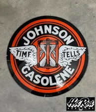 JOHNSON GASOLINE Reproduction 13.5" Gas Pump Globe Face / Lens