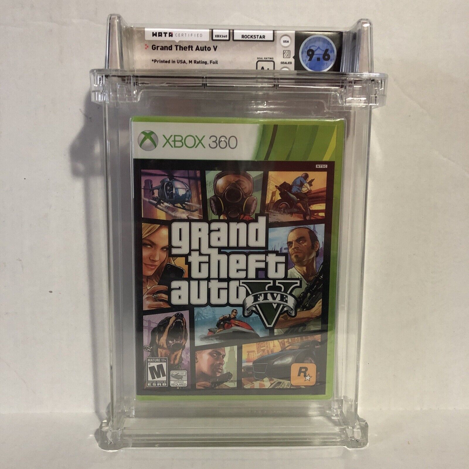 Grand Theft Auto V 5 FIVE XBOX 360 FIRST PRINT US EDITION NEW FACTORY SEALED