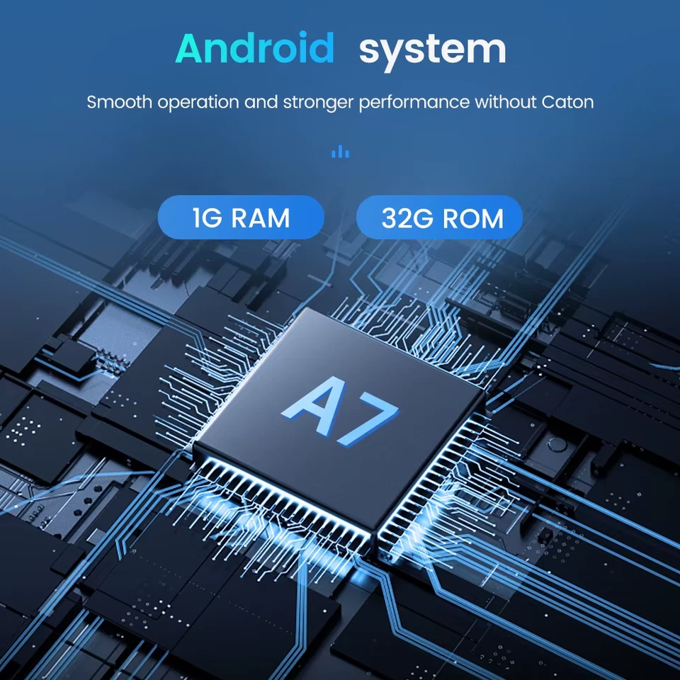 1 din autoradio Android Carplay Auto Universale 7 IPS schermo retrattile - Immagine 3 di 4