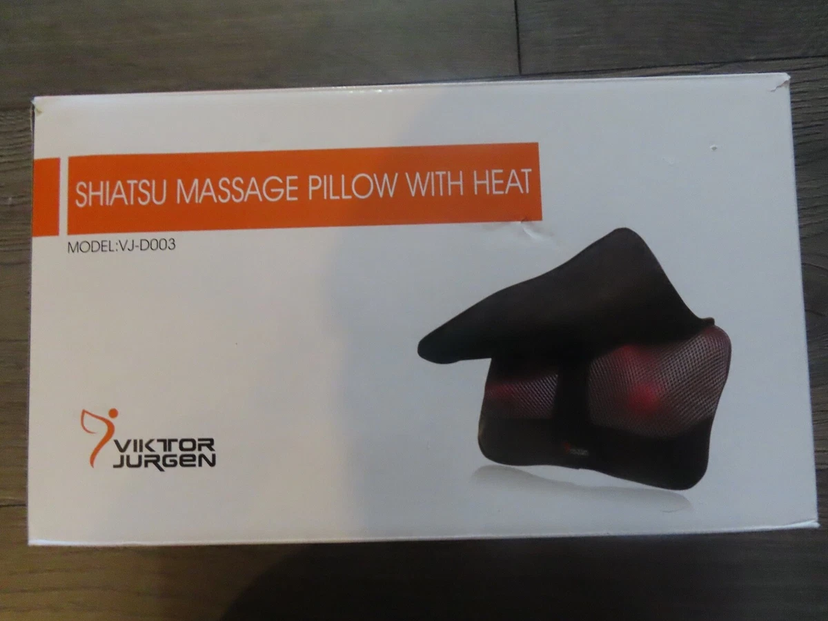 VIKTOR JURGEN Neck Massage Pillow Shiatsu Deep Kneading Shoulder