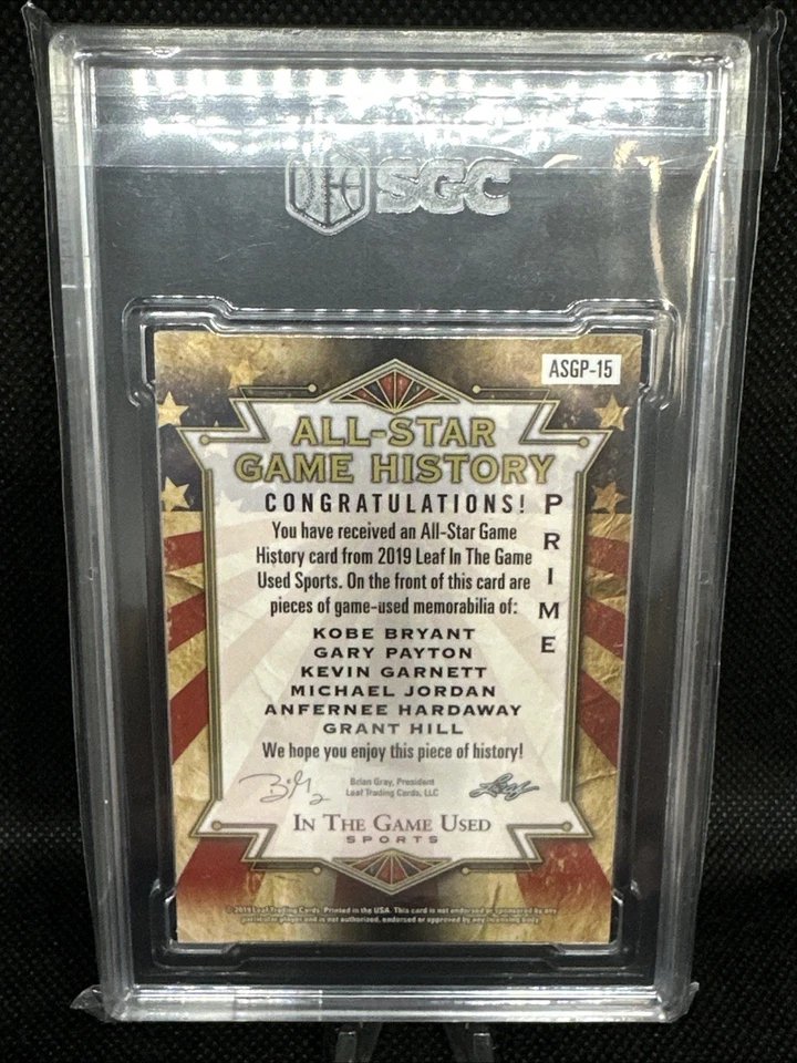 2019 Leaf ITG 全明星科比乔丹 Garnett Payton Hardaway Hill SGC 8.5 2/2 名堂 — 第 2/2 张图片