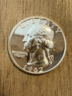 WASHINGTON SILVER PROOF QUARTER USA COLLECTIBLE