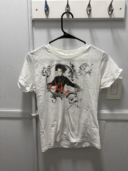 Vintage Edward Scissorhands Shirt Womens Medium White Movie Gothic Tee