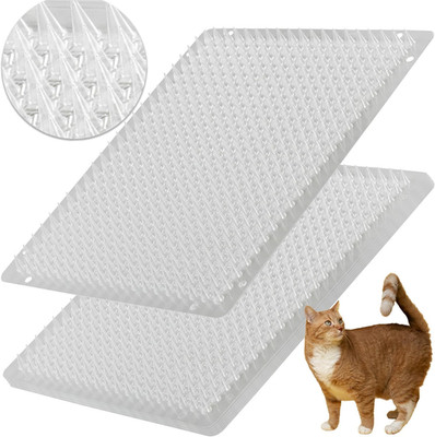 8 Pack Cat Repellent Outdoor/Indoor Scat Mat for Cats&Dogs, Keep Away Pest Plast