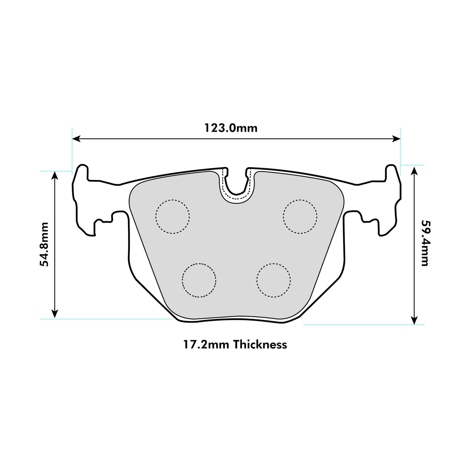 Ferodo DS2500 Rear Brake Pads For BMW X5 E53 3.0D 2001> - FCP1483H