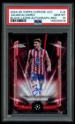 2024-25 Topps Chrome UCC Julian Alvarez Black Lazer Auto Red /5 PSA 10