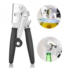 Commercial Can Opener Manual Heavy Duty Easy Folding Hand Crank Can Opener US