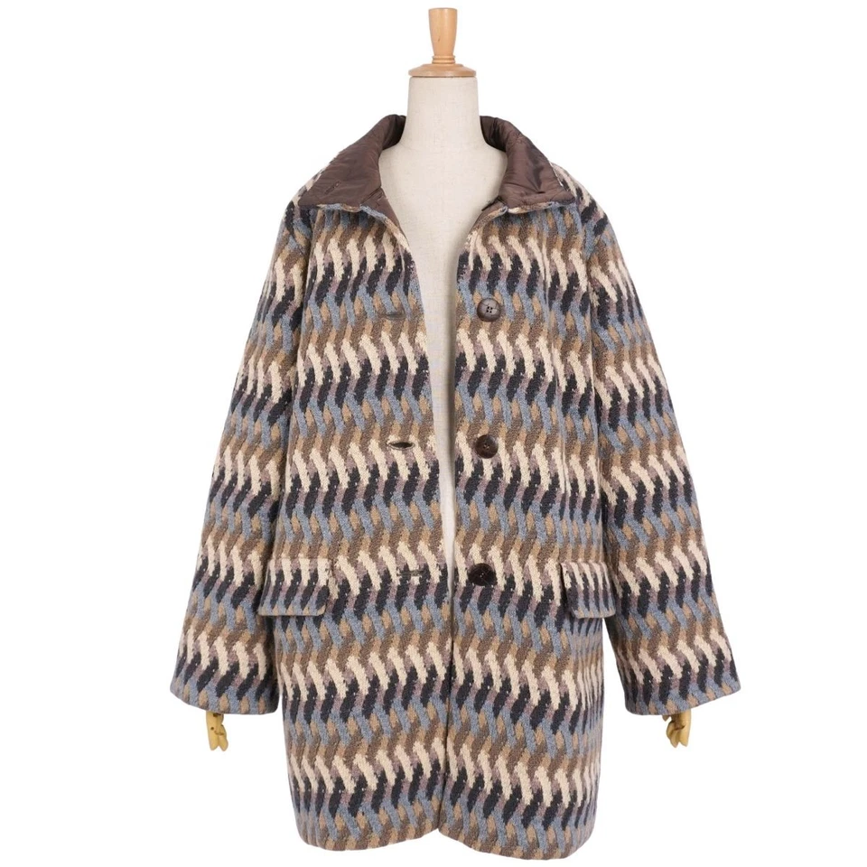 Abrigo largo Missoni reversible de lana mohair para mujer Italia XL bueno Foto 4 de 4