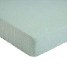 Crane Baby Fitted Sheet, Soft Cotton Sheet for Cribs Crib, Evergreen