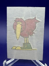 1973 Donruss Turned On Iron-Ons Bird in Sneakers Iron On Transfer