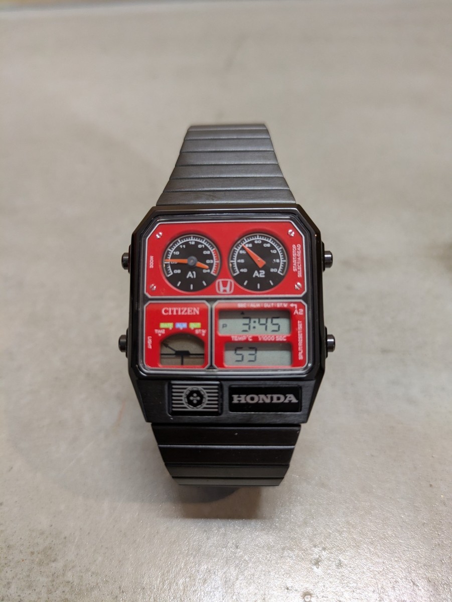 Honda x Citizen ANA-DIGI TEMP Limited Edition Watch Prelude Red
