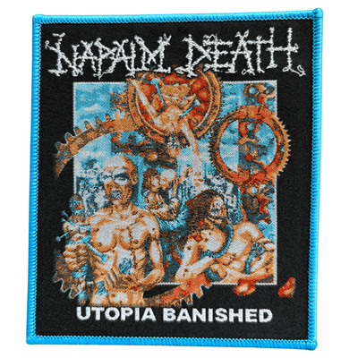 Napalm Death Patch · Utopia Banished Blue (9cm x 11cm) Offizielles Band Merch