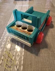 Vintage Fisher Price little people green pick up truck for Camper set 994