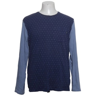 WeSC, Langarmshirt, Größe: L, Blau/Mehrfarbig, Baumwolle, Gepunktet, Herren #o0K