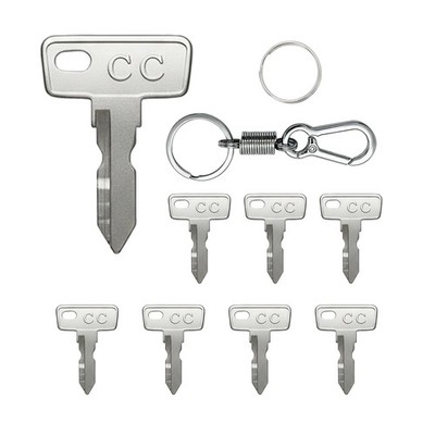 8 Club Car Golf Cart Ignition Keys DS Precedent Tempo Key Ring Set GCK03
