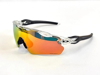 NEW Oakley Radar EV Patn Sunglasses Crystal Frame Orange Prizm Lenses OO9208