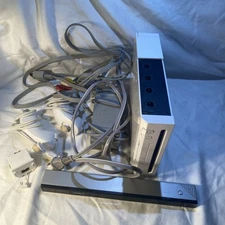 Nintendo Wii Gaming Console Sensor Cords White Tested