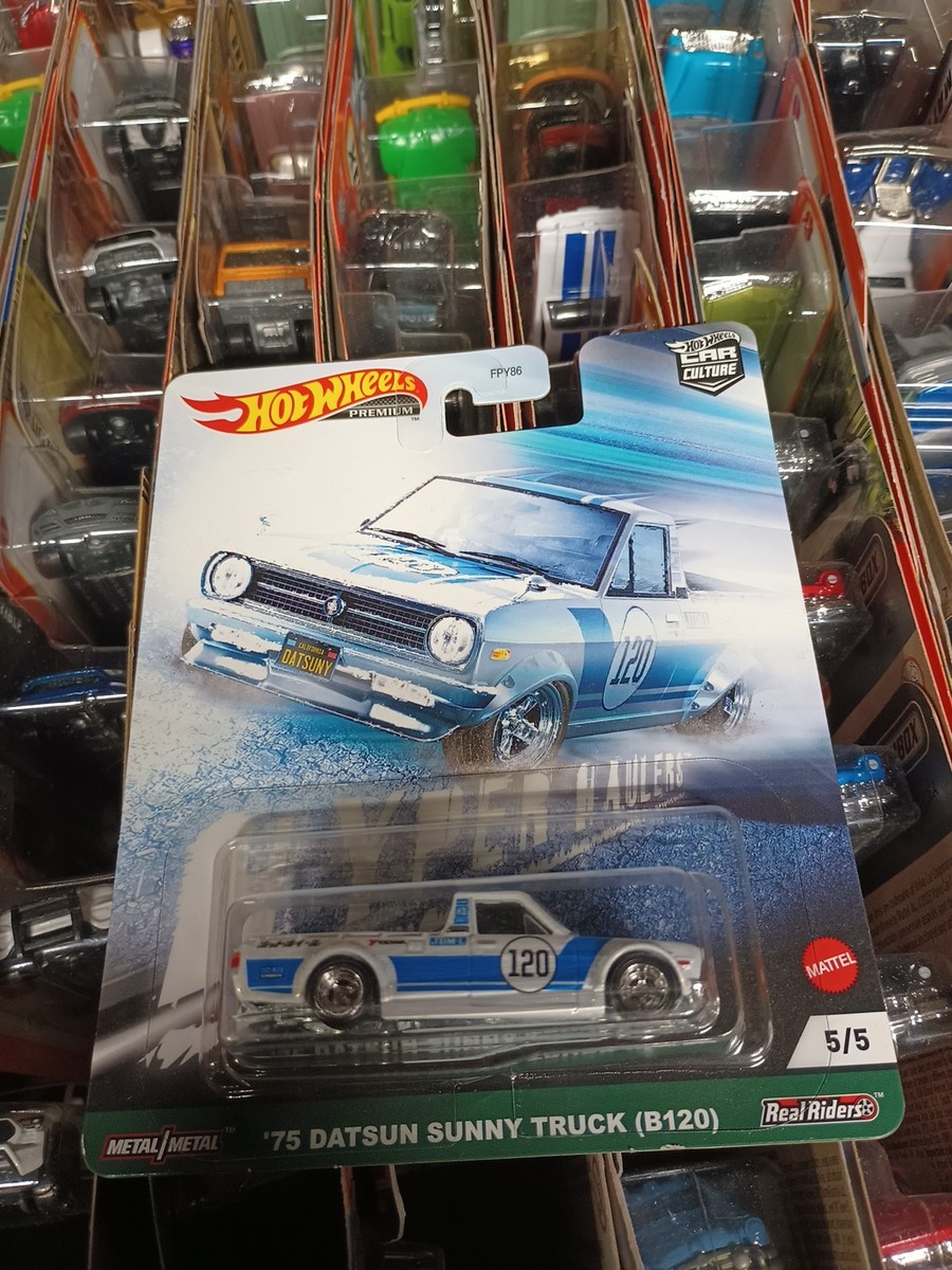 Hot Wheels Premium 1975 Datsun Sunny Truck 1:64 Scale.#5/5- White