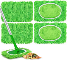4PCS Microfiber Mop Pads Reusable Refill for Sweeper Floor Cleaning